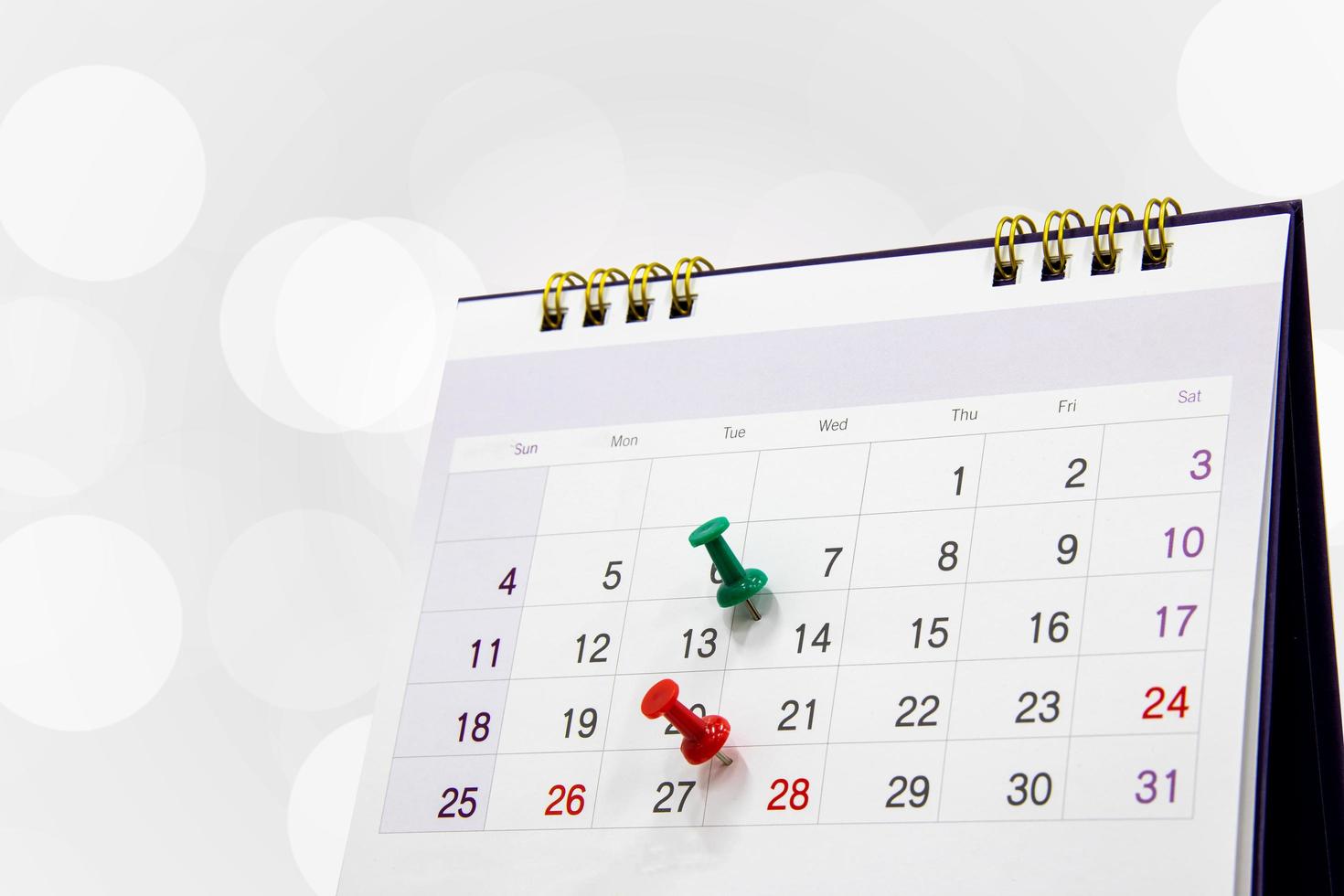 pin on calendar. concept of appointment important date notification an appointment with your doctor or schedule a meeting with copy space for business design photo