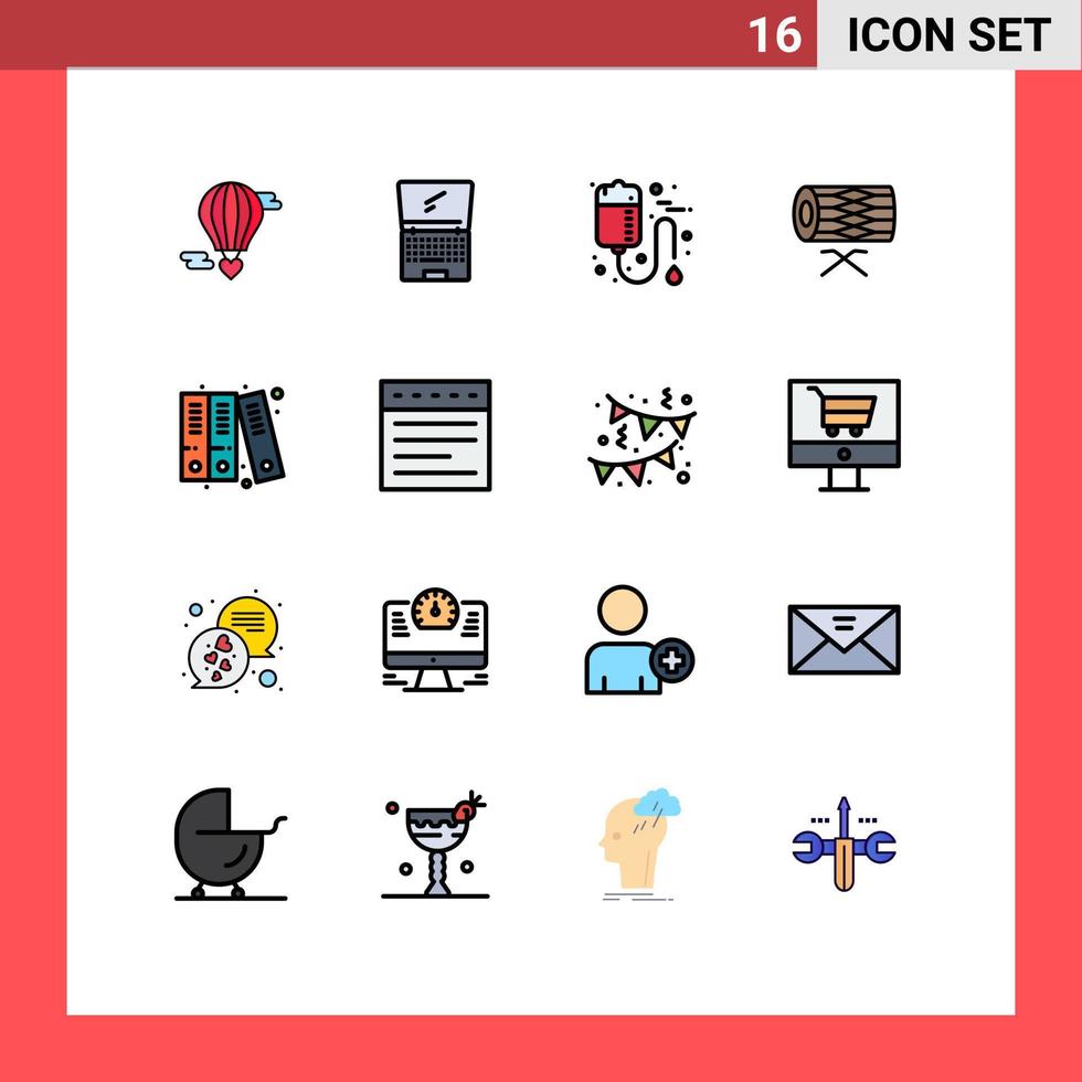 16 Creative Icons Modern Signs and Symbols of irish drum laptop health medical Editable Creative Vector Design Elements