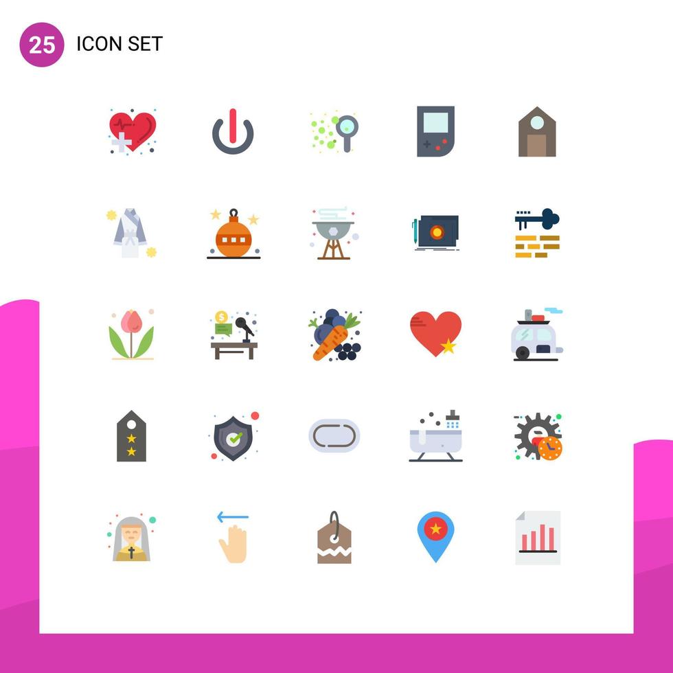 25 Universal Flat Colors Set for Web and Mobile Applications learn gameboy power device soap Editable Vector Design Elements