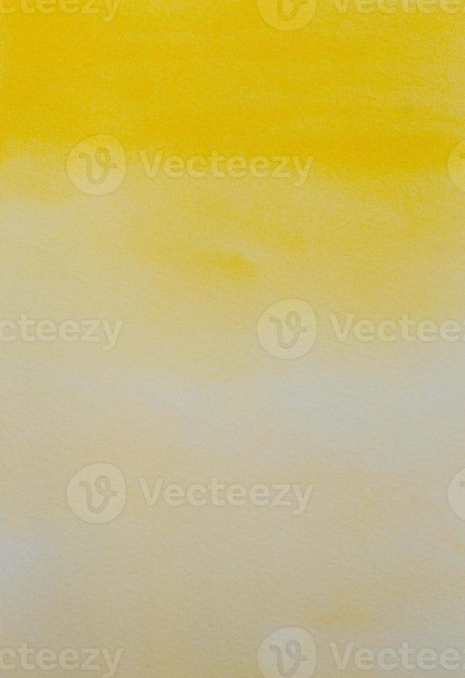 Watercolor abstract background of yellow gradient color. Hand drawn watercolor painting. photo