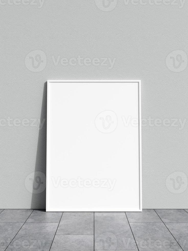 Blank poster frame mockup. Empty picture frame mockup. Blank photo frame. Frame mockup for photo, print, painting, artwork presentation. Frame mockup. Clean, modern, minimal frame. 3d rendering