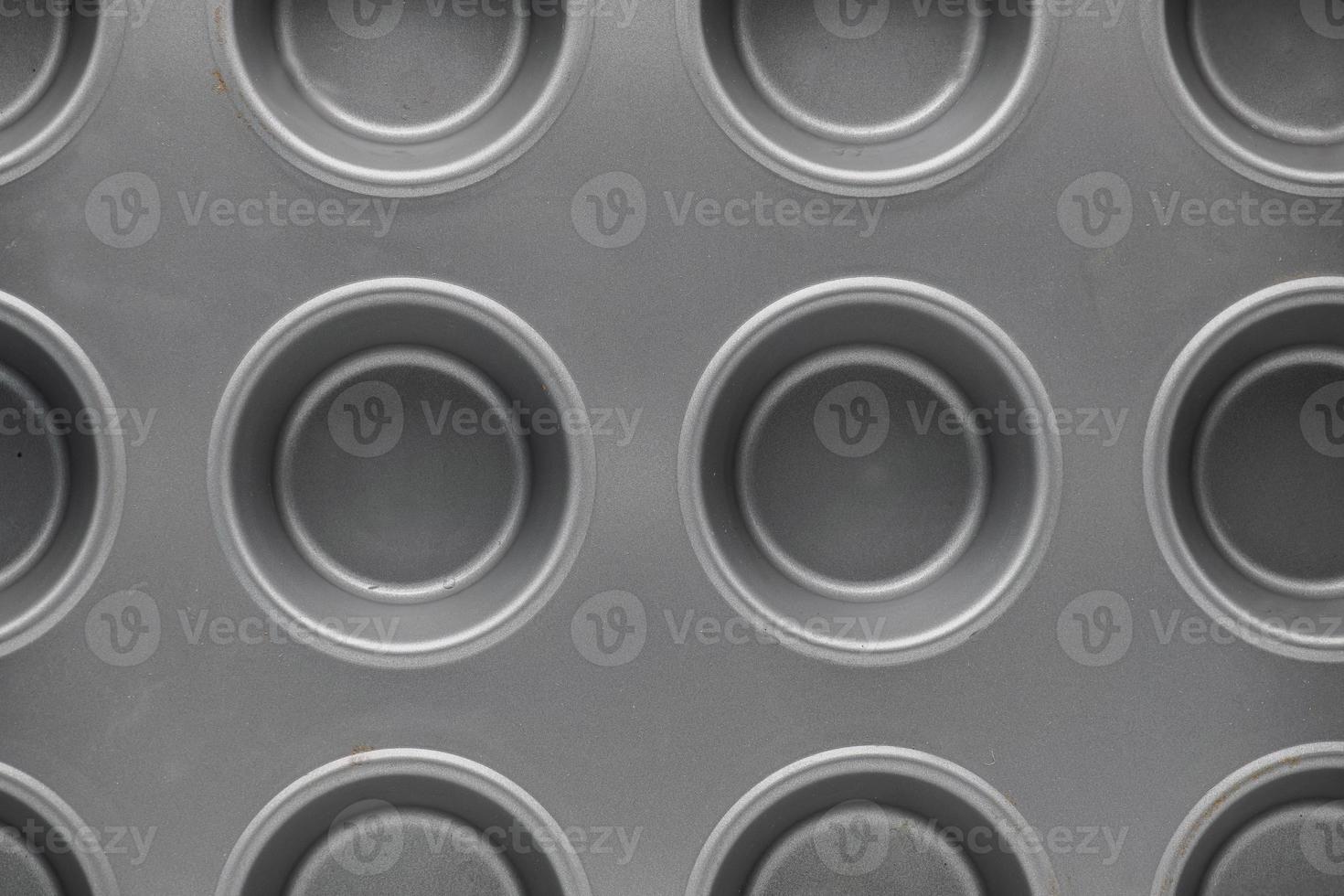 Macro shot of baking tray from domestic kitchen photo