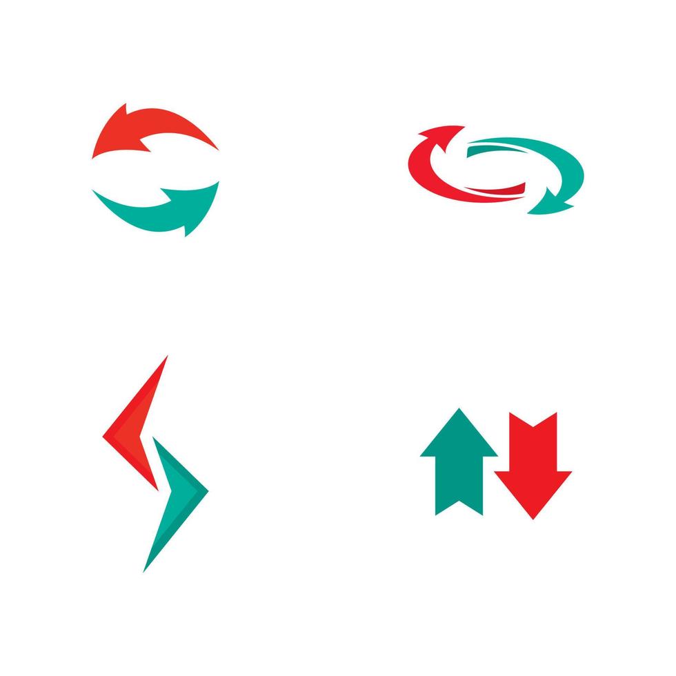 Arrows logo template vector icon illustration