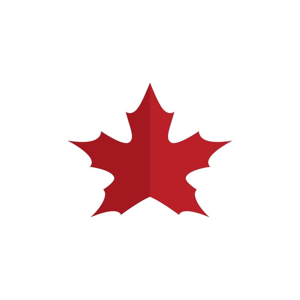 Maple leaf logo template vector icon illustration