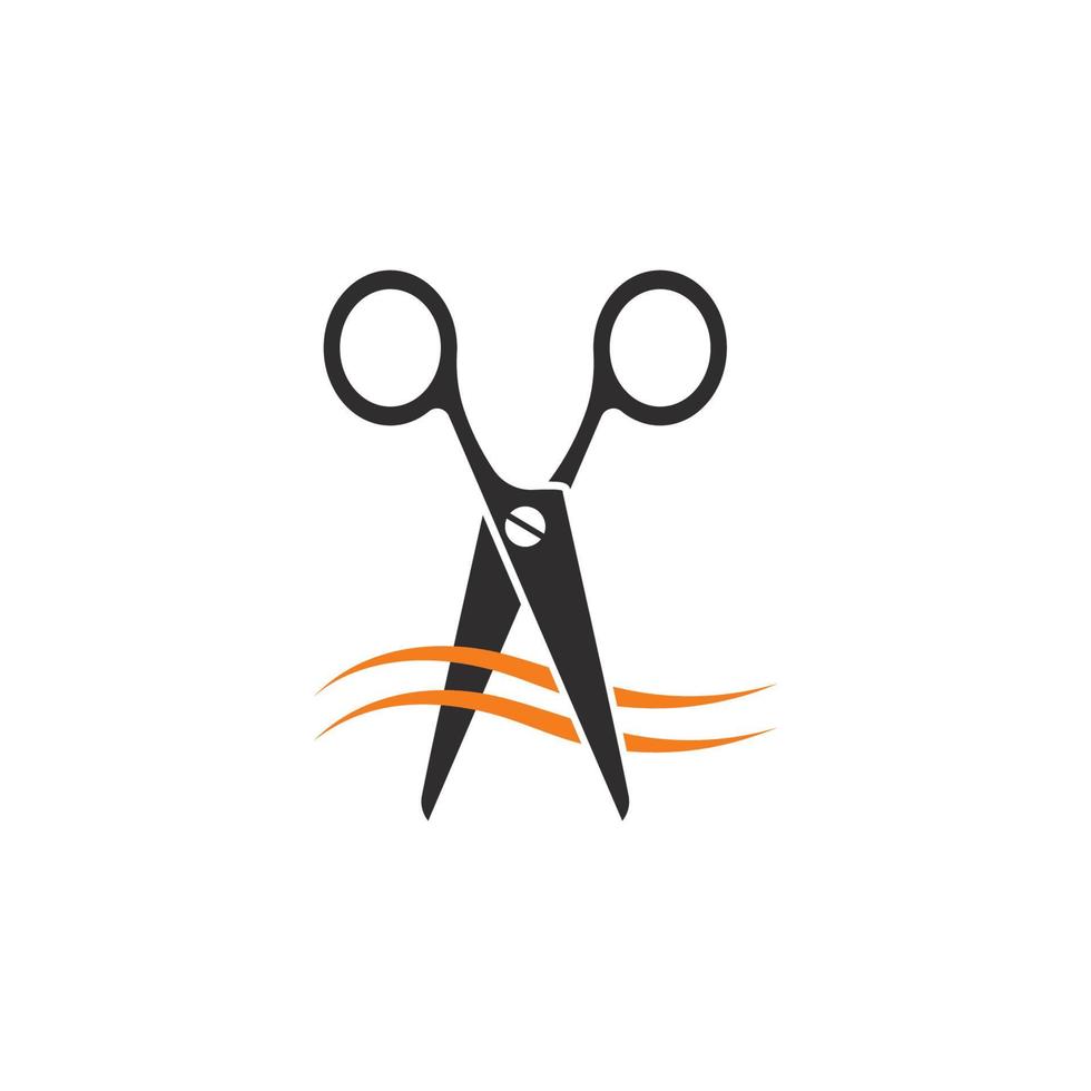 Scissors logo vector icon