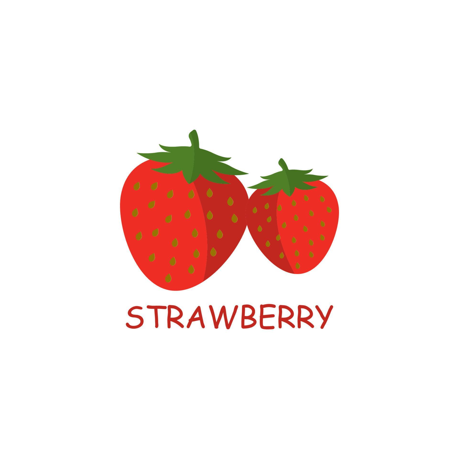 Strawberry logo template vector icon illustration 14882539 Vector Art