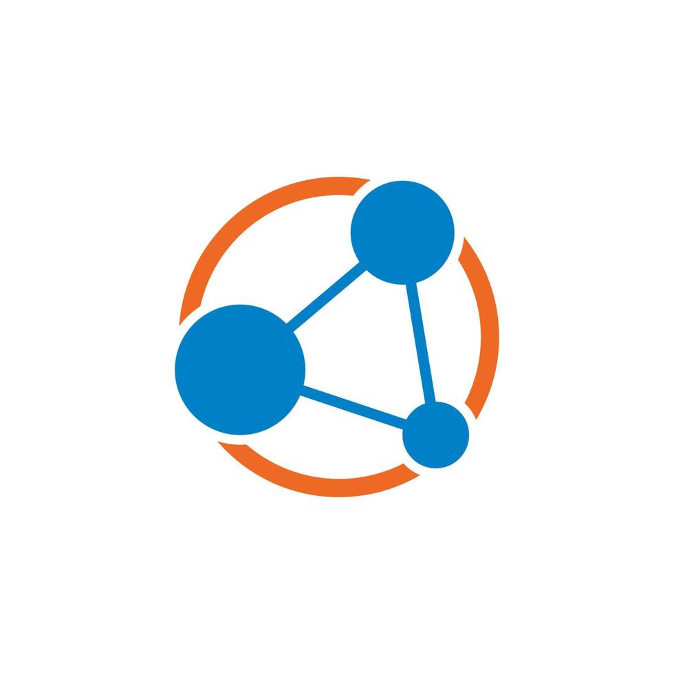 molecule logo vector icon illustration