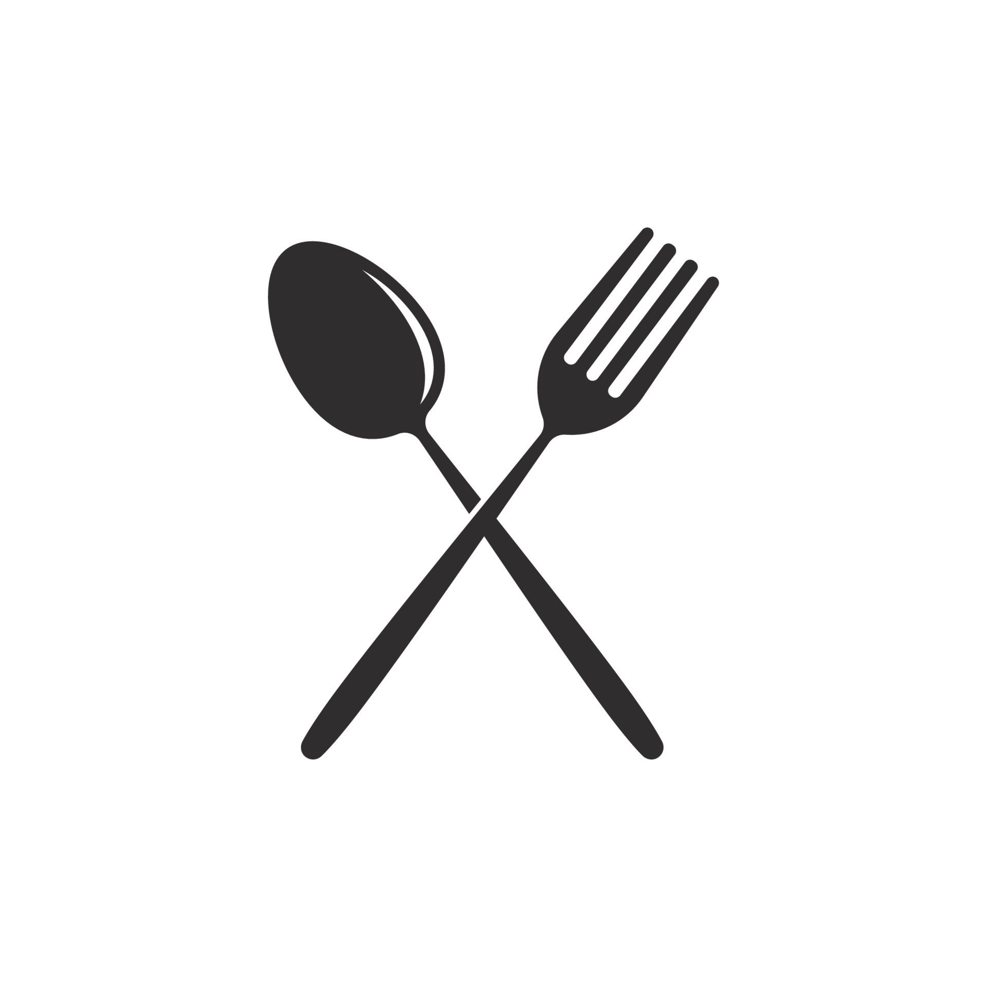 fork and spoon logo 14882558 Vector Art at Vecteezy