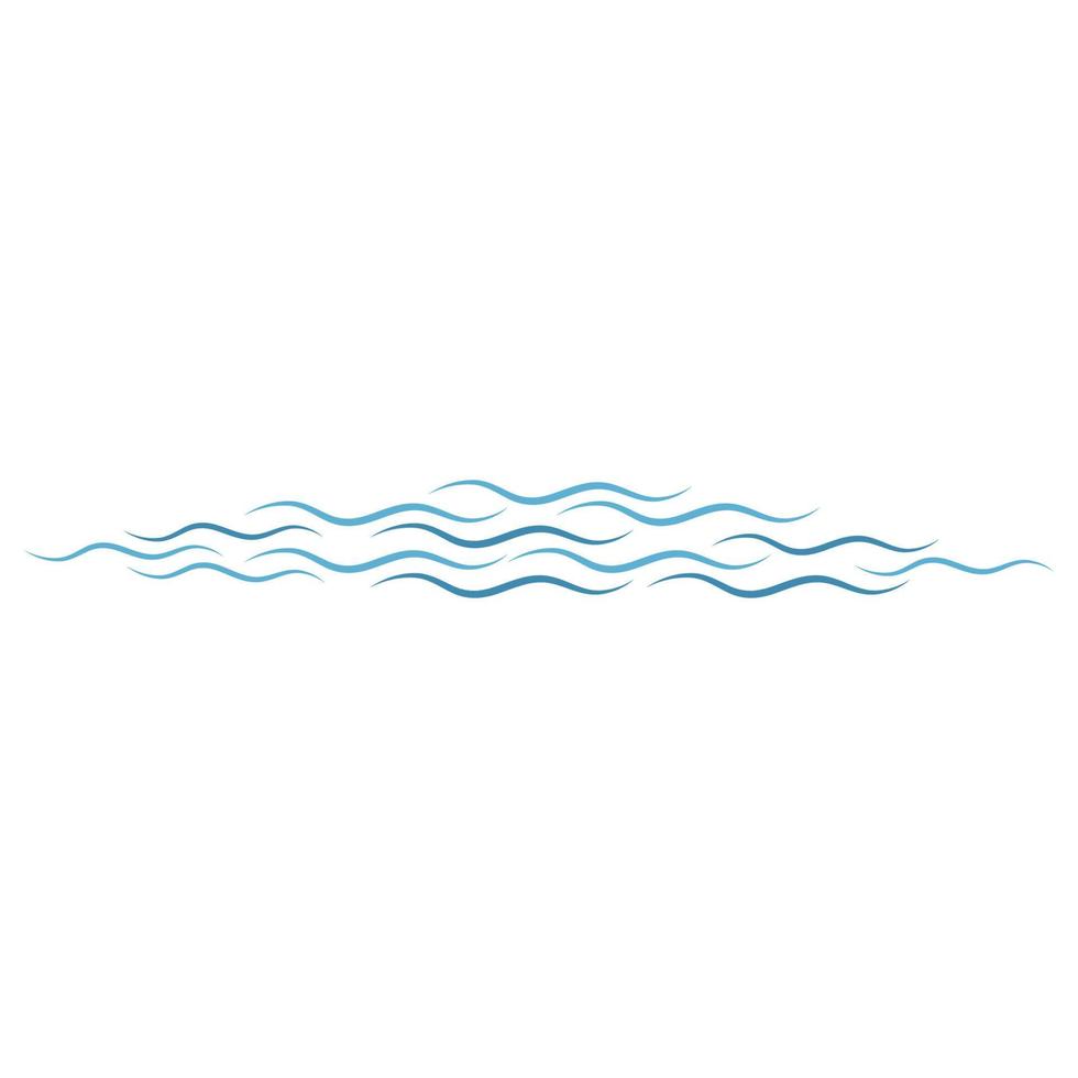 Water Wave symbol and icon Logo Template vector