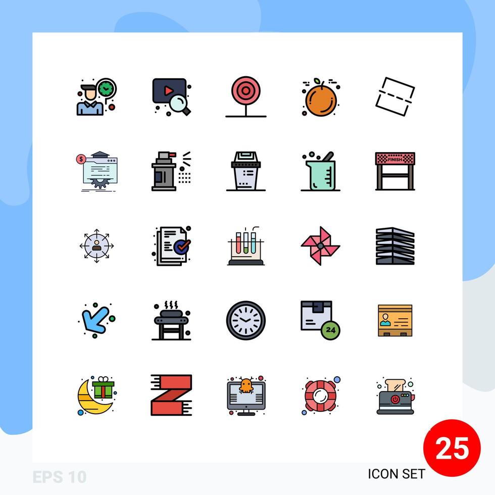 paquete de iconos vectoriales de stock de 25 signos y símbolos de línea para enderezar la imagen beber elementos de diseño vectorial editables de frutas de acción de gracias vector