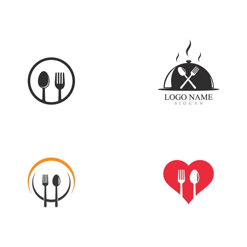 fork and spoon logo vector