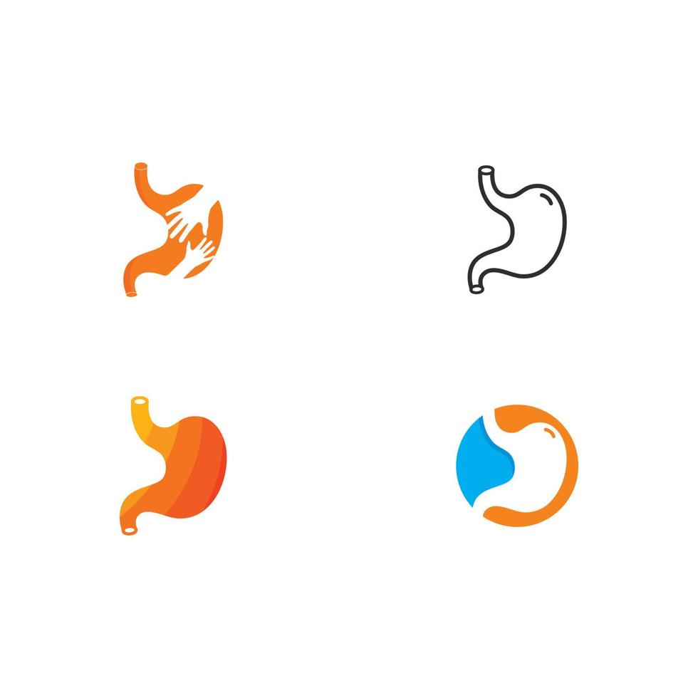 stomach care icon designs concept vector illustration