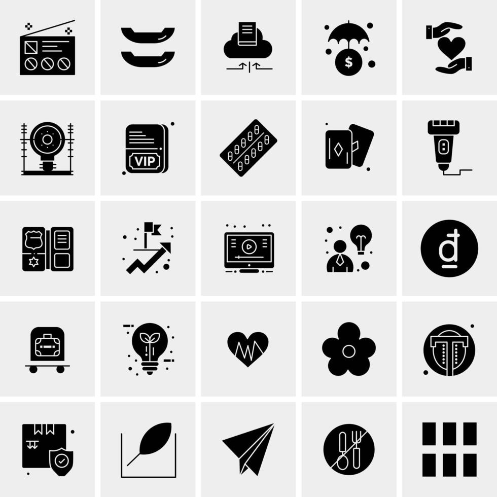 25 Universal Business Icons Vector Creative Icon Illustration to use in web and Mobile Related project