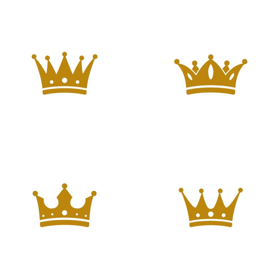 vector de plantilla de logotipo de corona