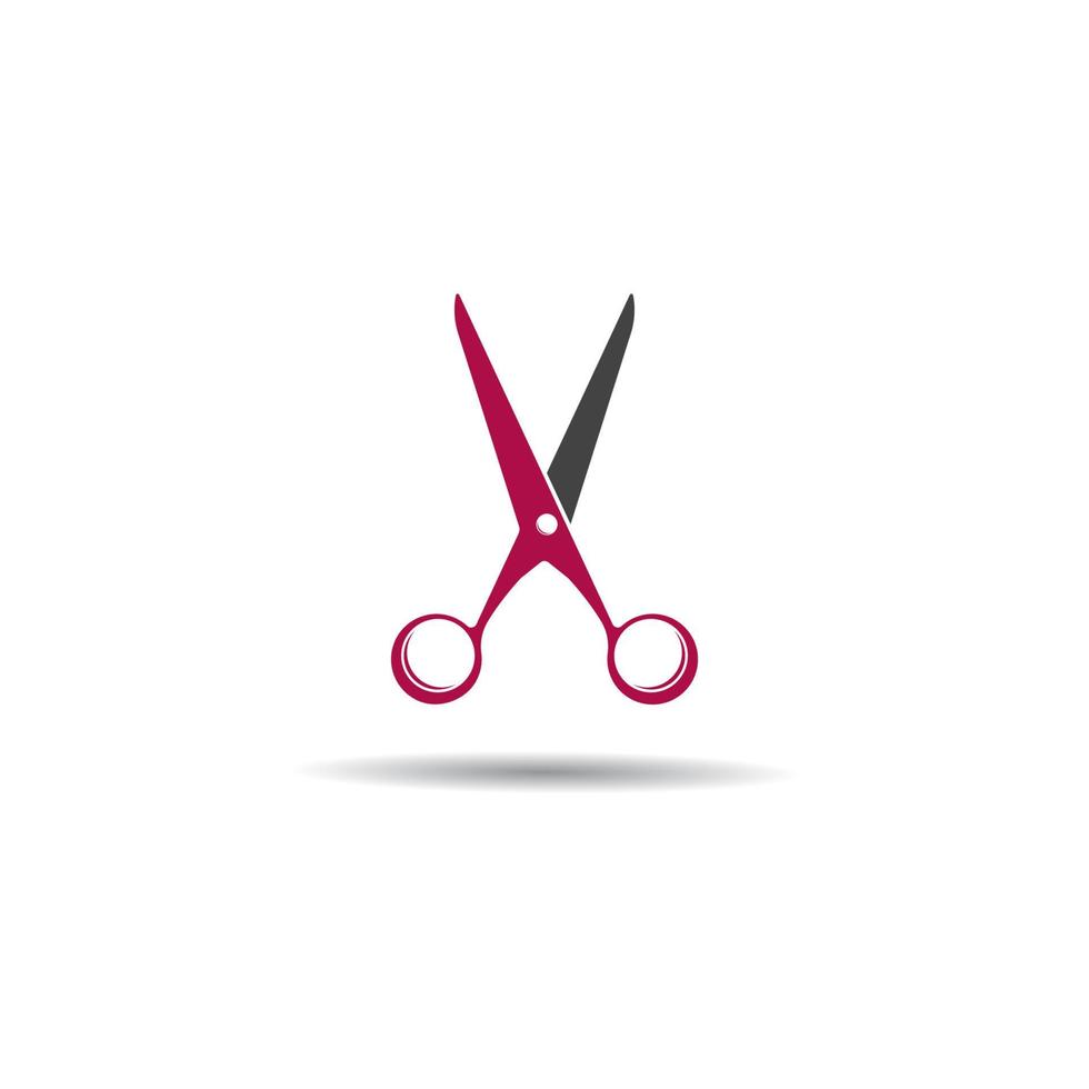 Scissors logo vector icon