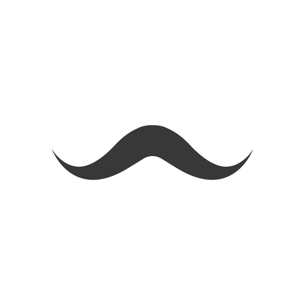 Moustache logo template vector