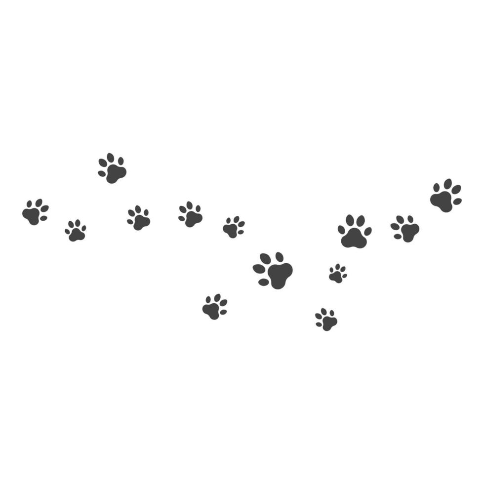 Paw background template vector