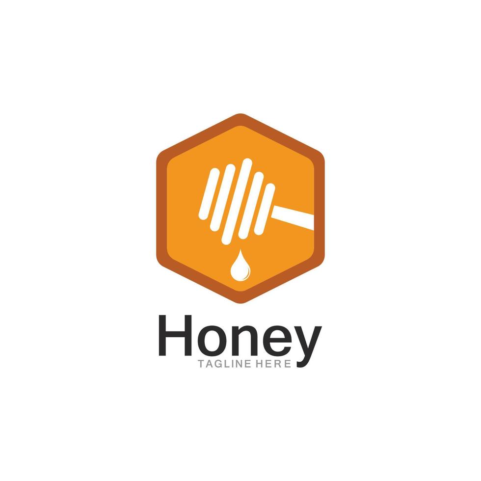 Honey Logo Template Design Vector, Emblem, Design Concept vector