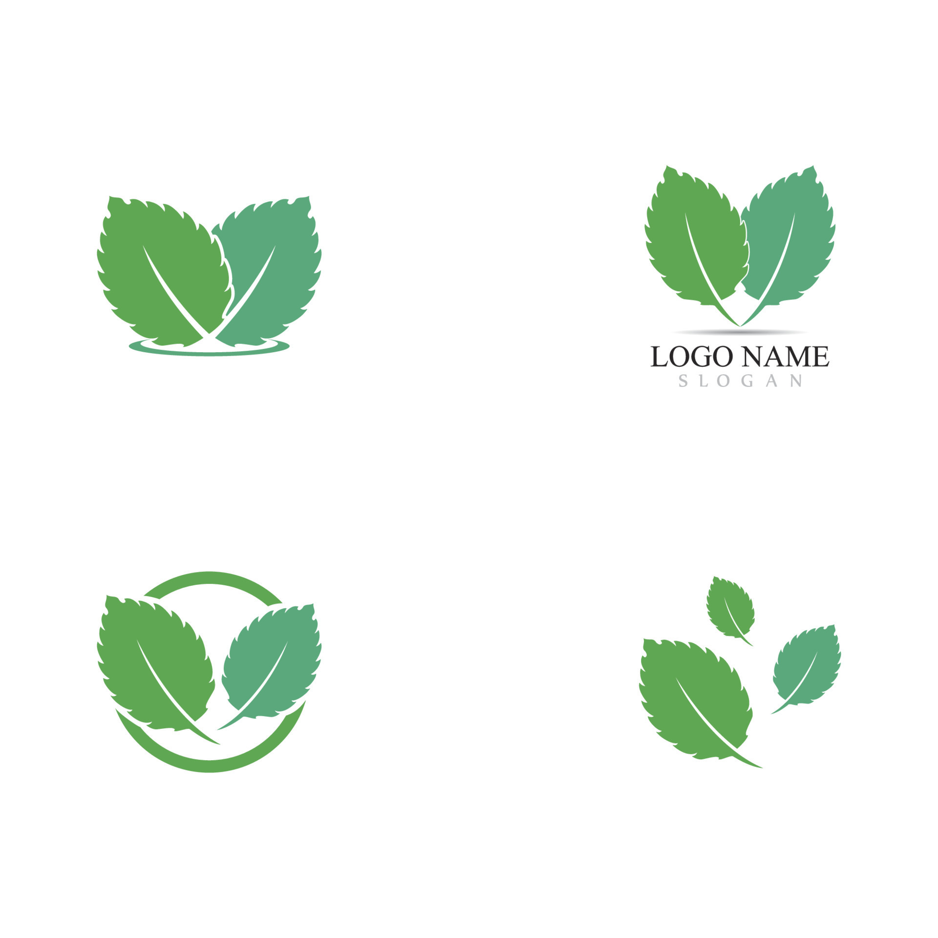 Mint leaf vector icon illustration 14883307 Vector Art at Vecteezy