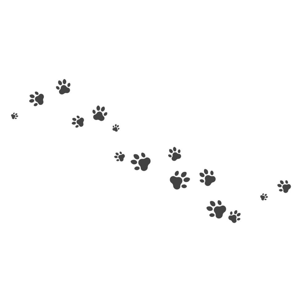 Paw background template vector