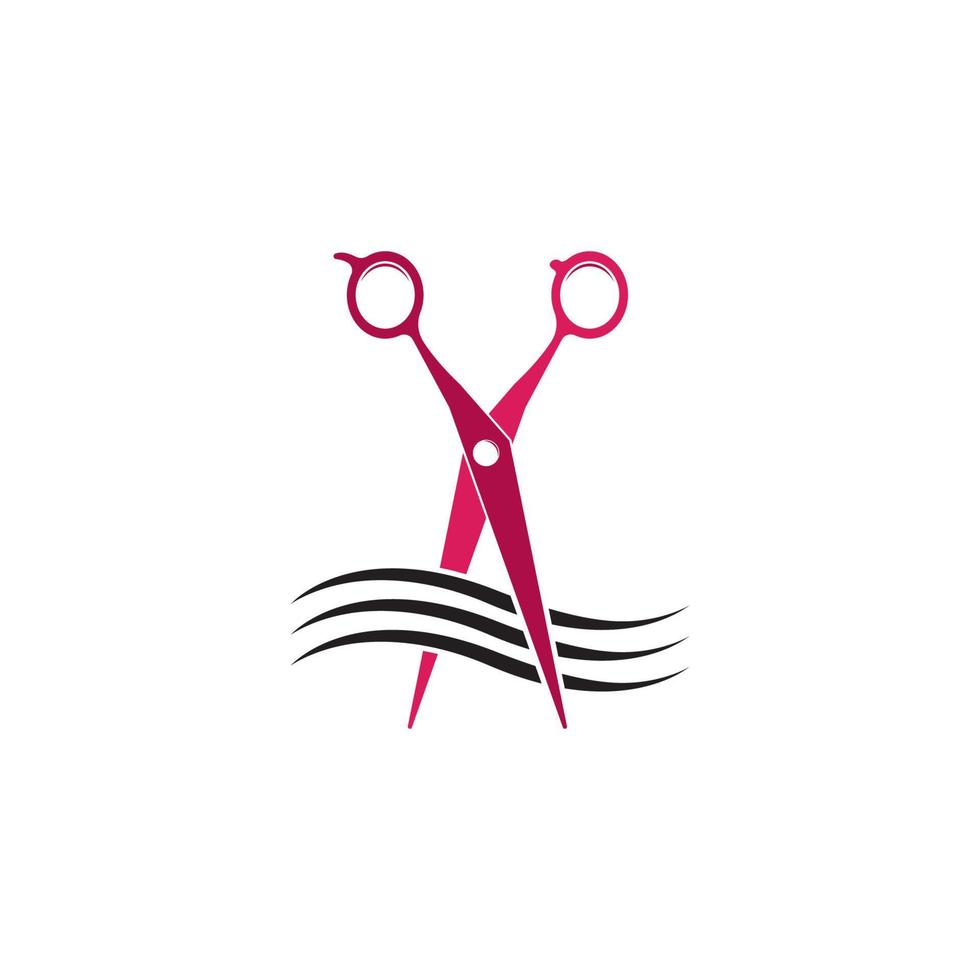 Scissors logo vector icon