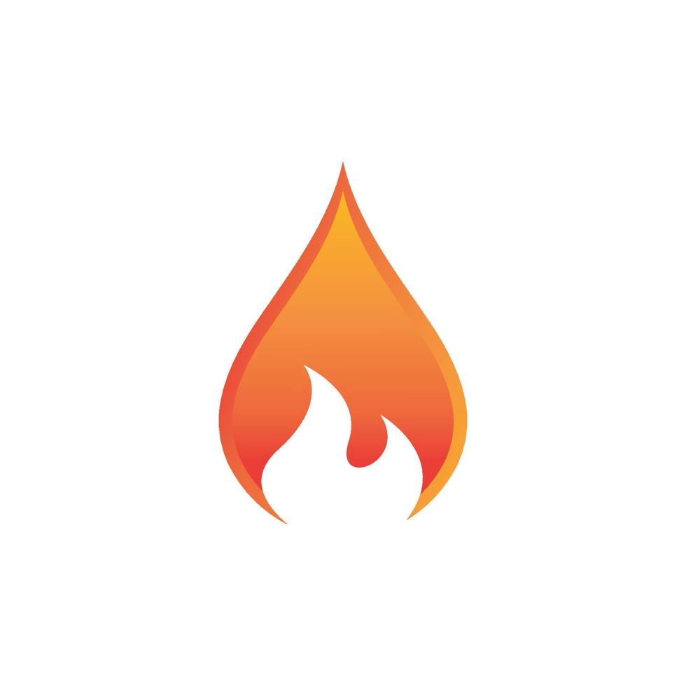 Fire flame Logo Template vector icon Oil, gas and energy logo