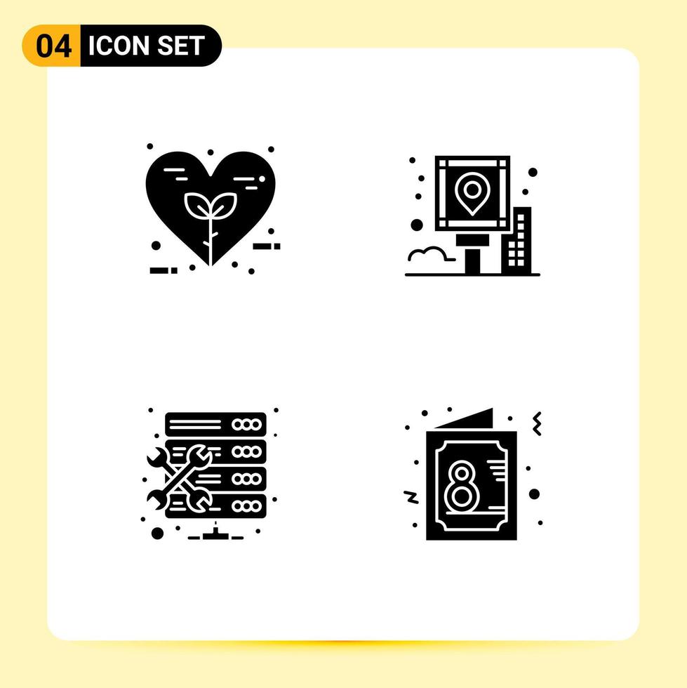 Creative Icons Modern Signs and Symbols of bio route love guide hosting Editable Vector Design Elements