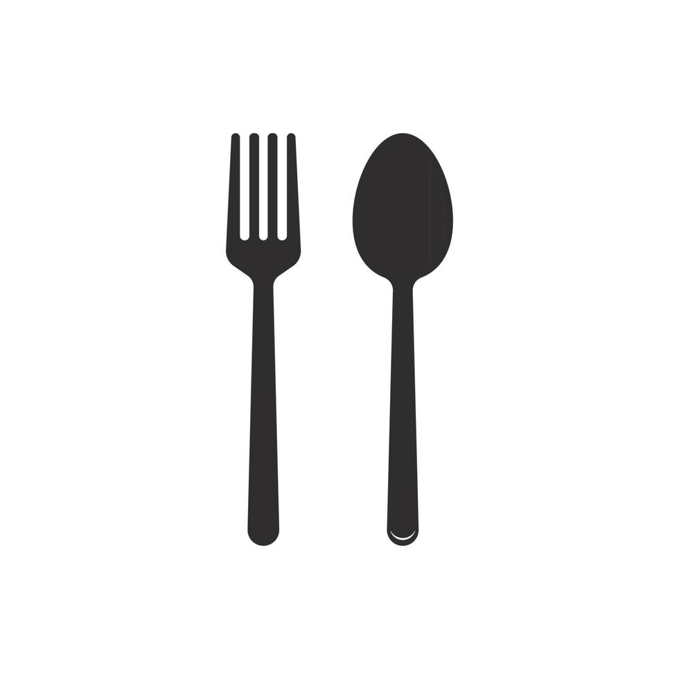 fork and spoon logo vector