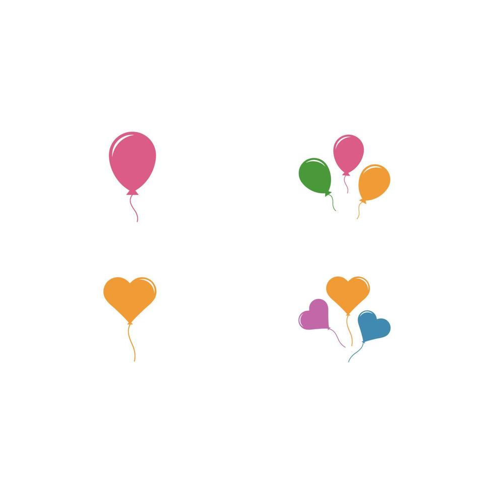 Balloon vector icon template