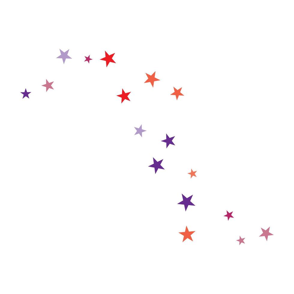 set of abstract stars background template vector illustration