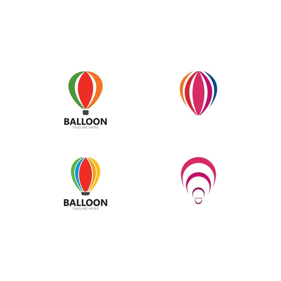 Balloon vector icon template