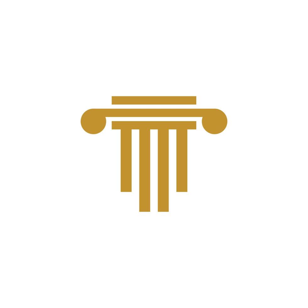 Pillar Logo Template. Column Vector illustration