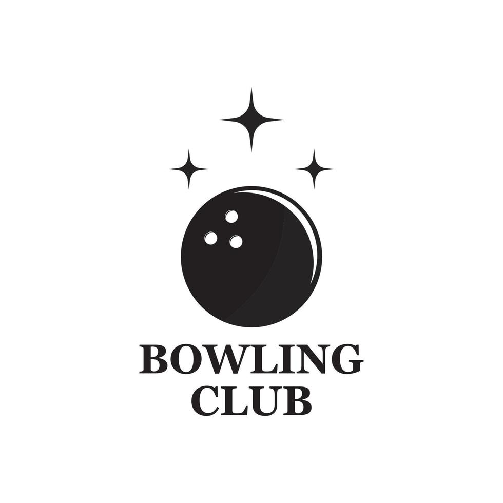 Vector set of bowling logos, bowling logo emblems and bowling logo design