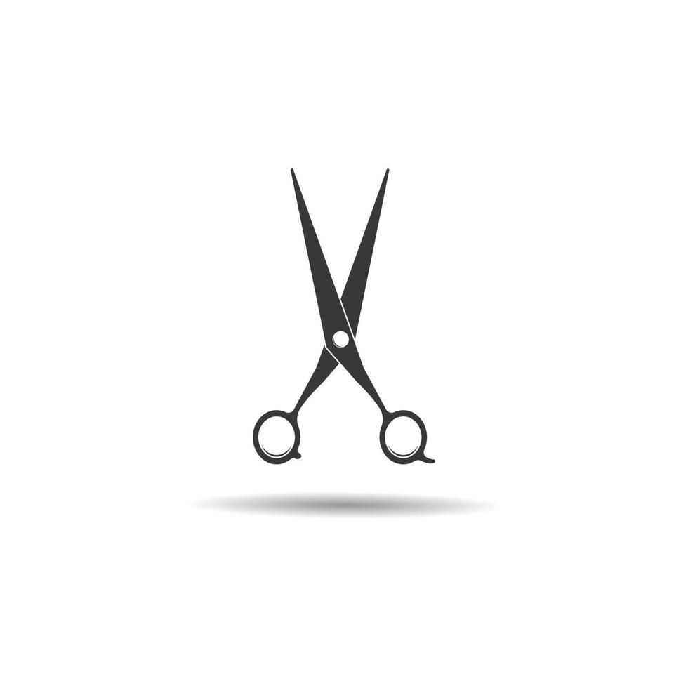 Scissors logo vector icon