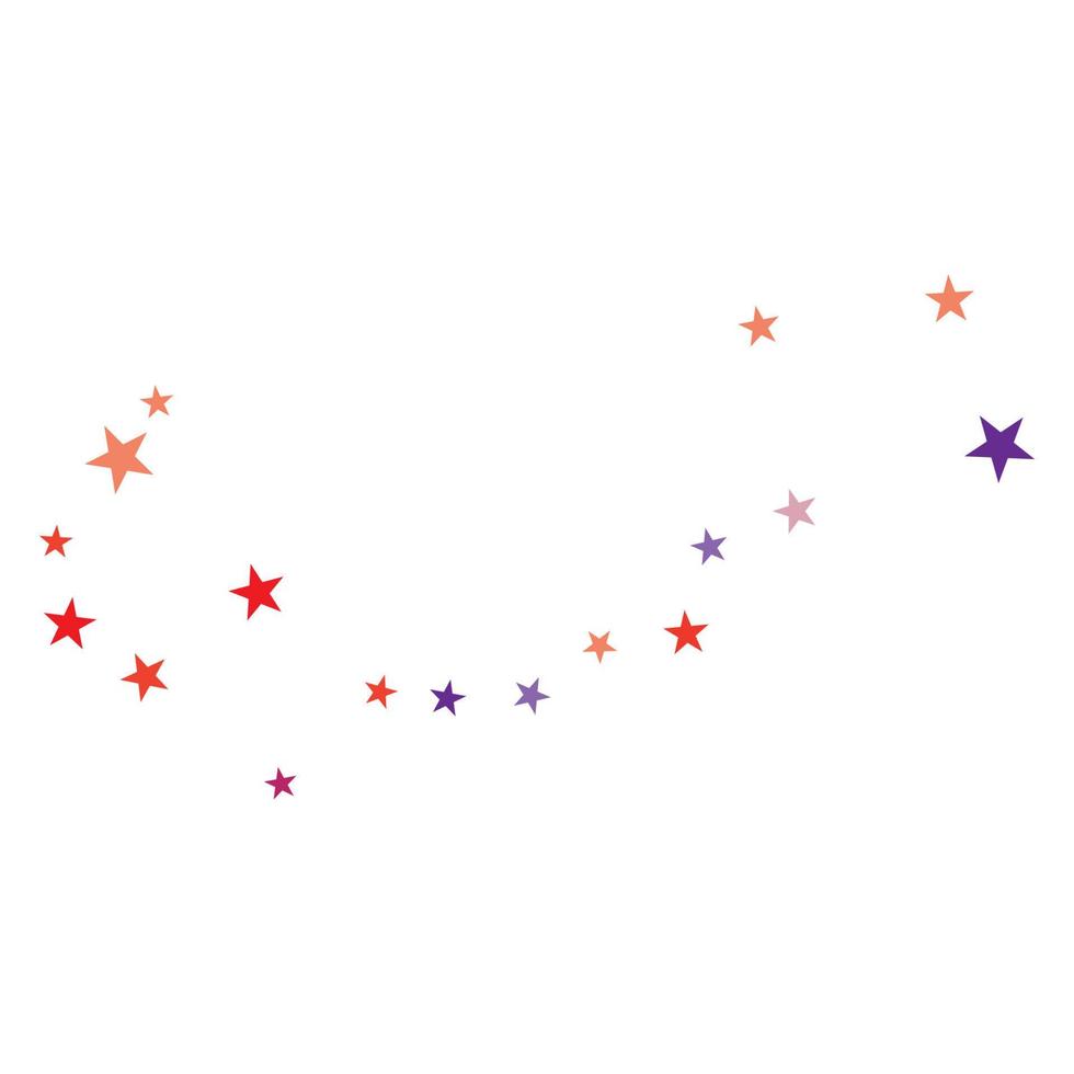 set of abstract stars background template vector illustration