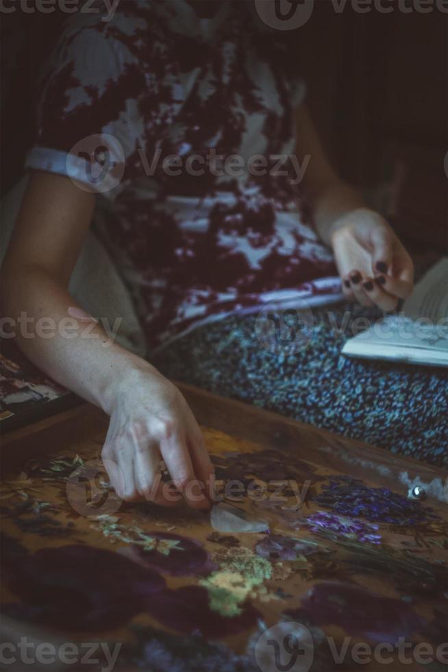 Close up create piece of art concept photo