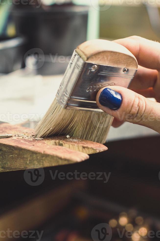 Close up jewelry manufacture concept photo