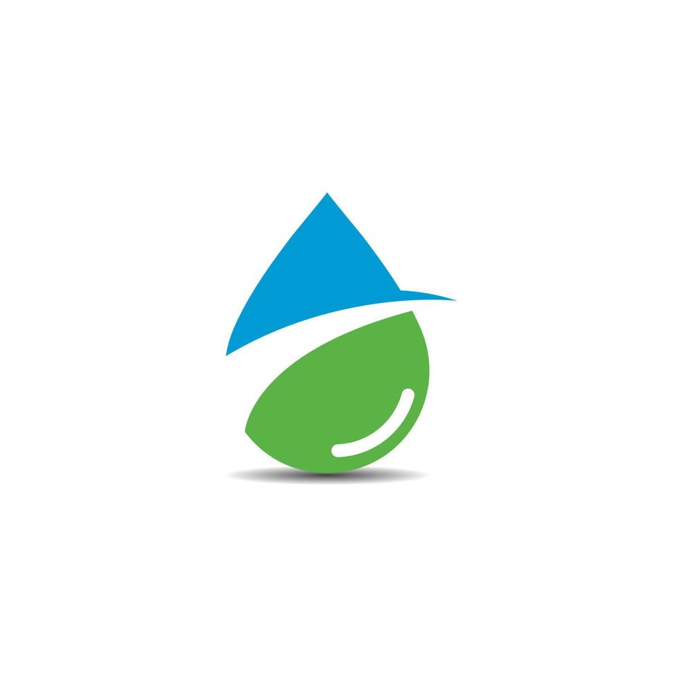 Set of abstract water drops symbols, logo vector