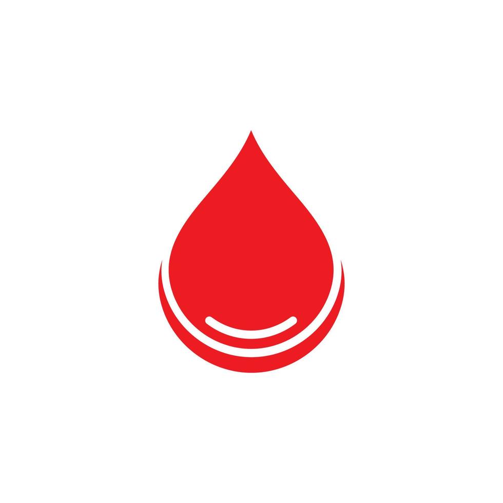 ilustración de icono de vector de logotipo de sangre