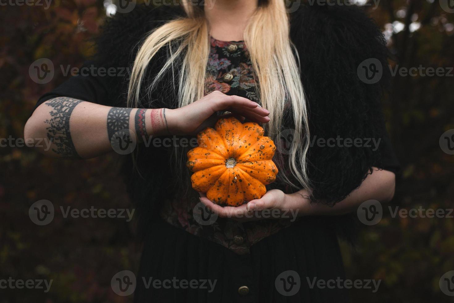 Close up lady holding bunch of grapes concept photo