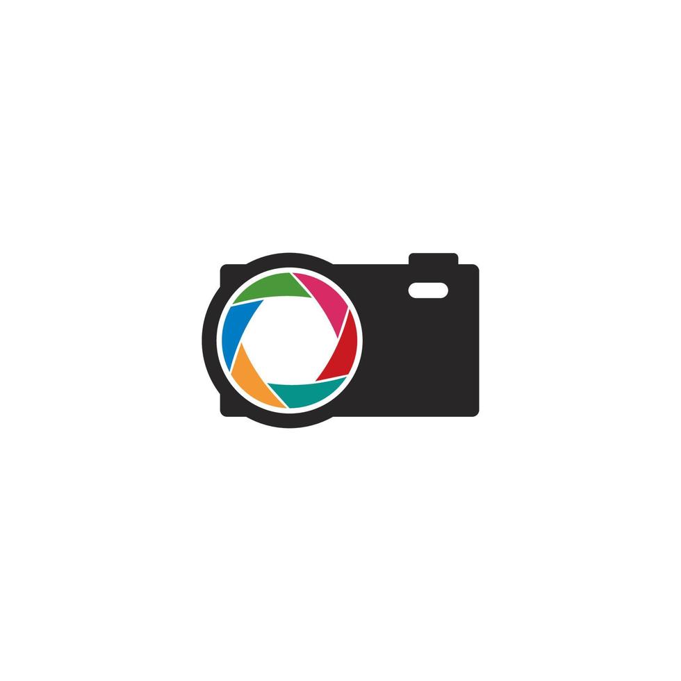 Camera Photography logo template vector icon illustration