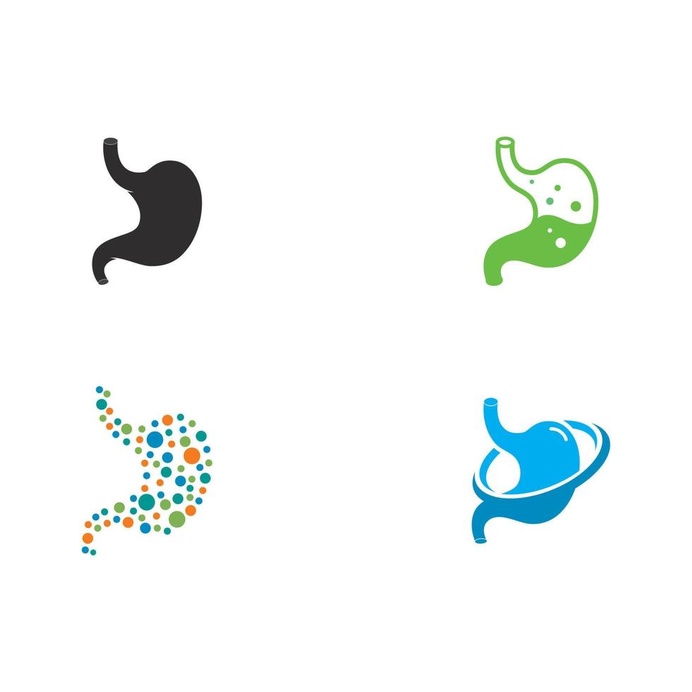 stomach care icon designs concept vector illustration