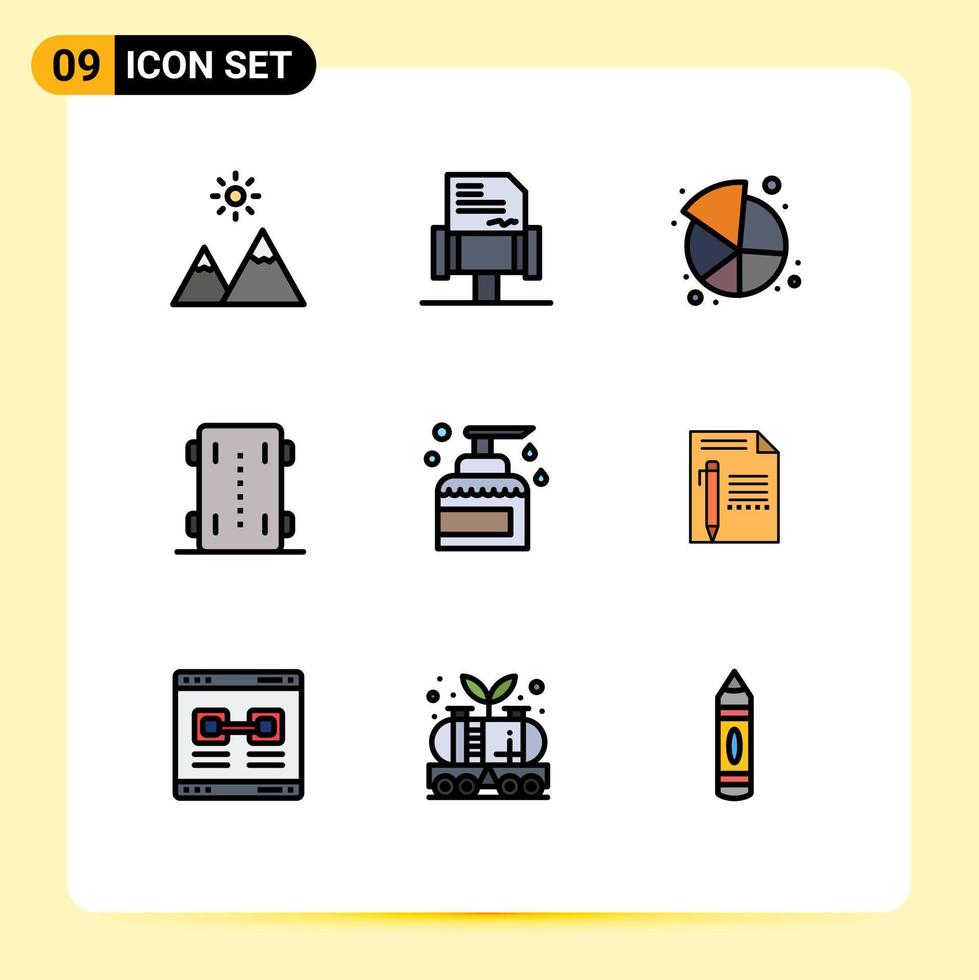 9 Creative Icons Modern Signs and Symbols of house skateboard market wheels skate skateboard Editable Vector Design Elements
