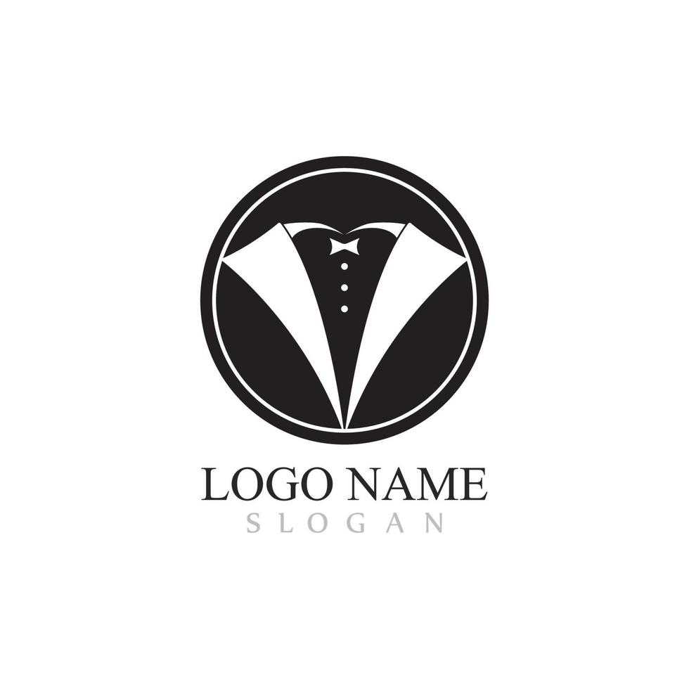 Tuxedo logo template vector icon illustration