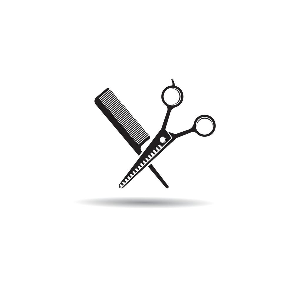Scissors logo vector icon