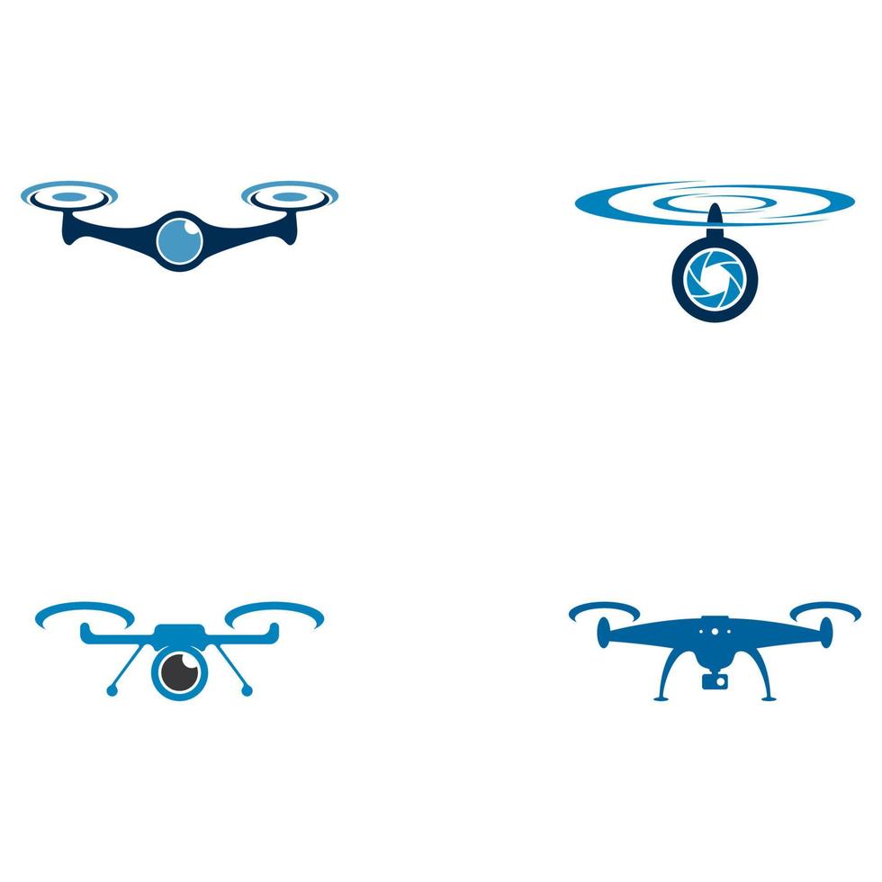 icono de vector de logotipo de dron