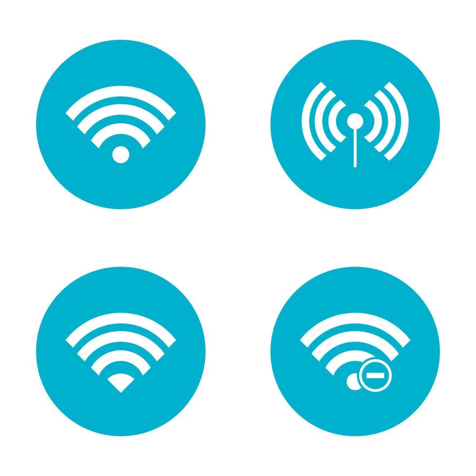 Vector illustration of cellular and internet wifi signal