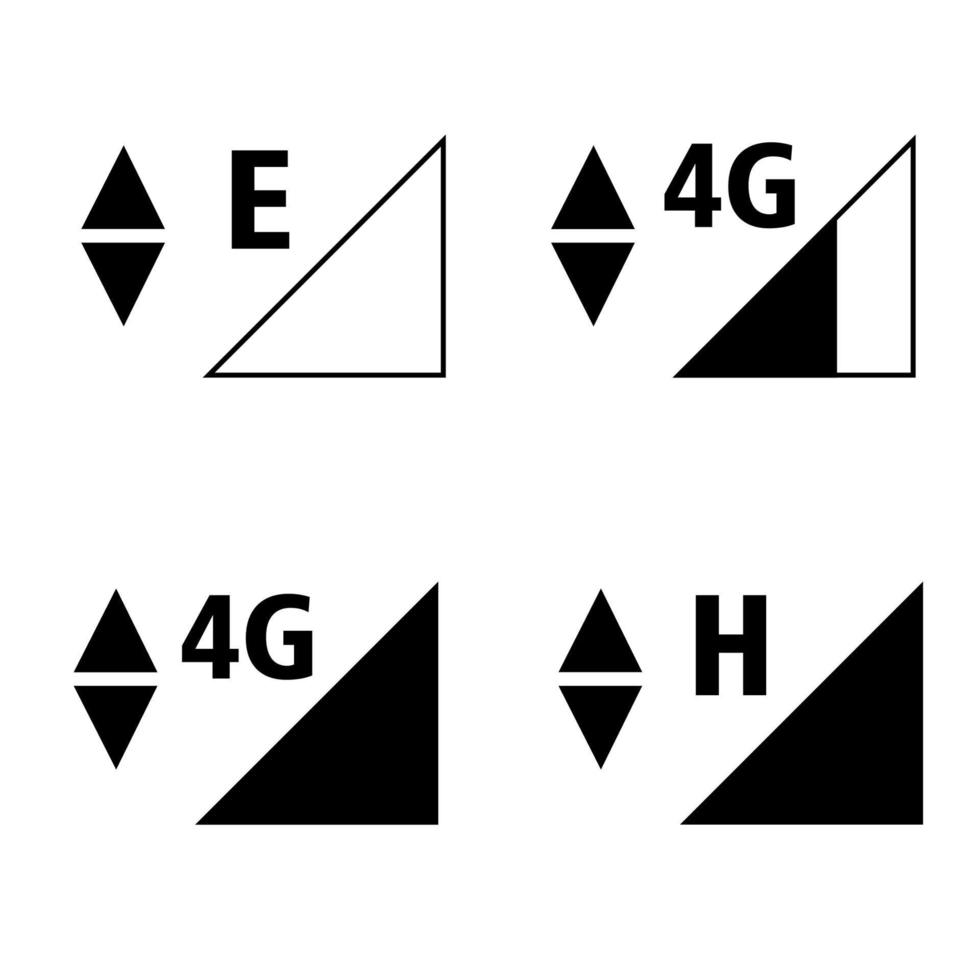 Telephone signal indicator icon vector design