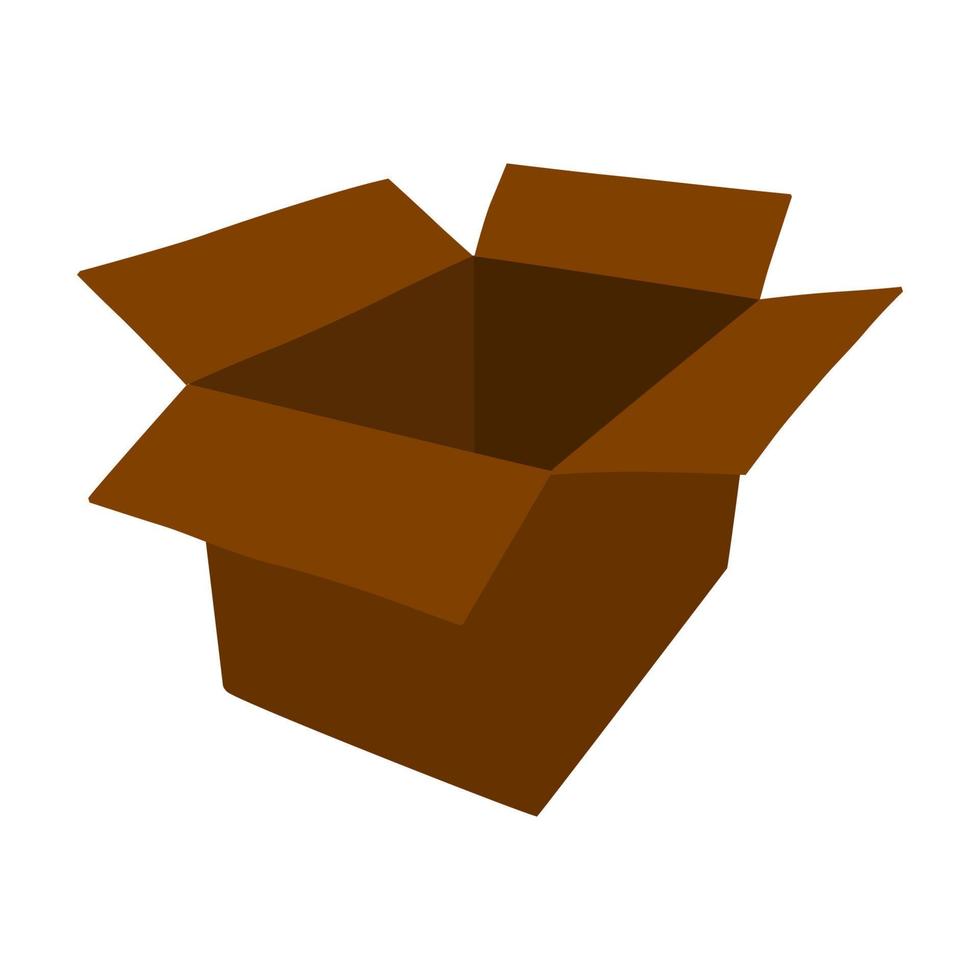 Cardboard box vector design for packaging