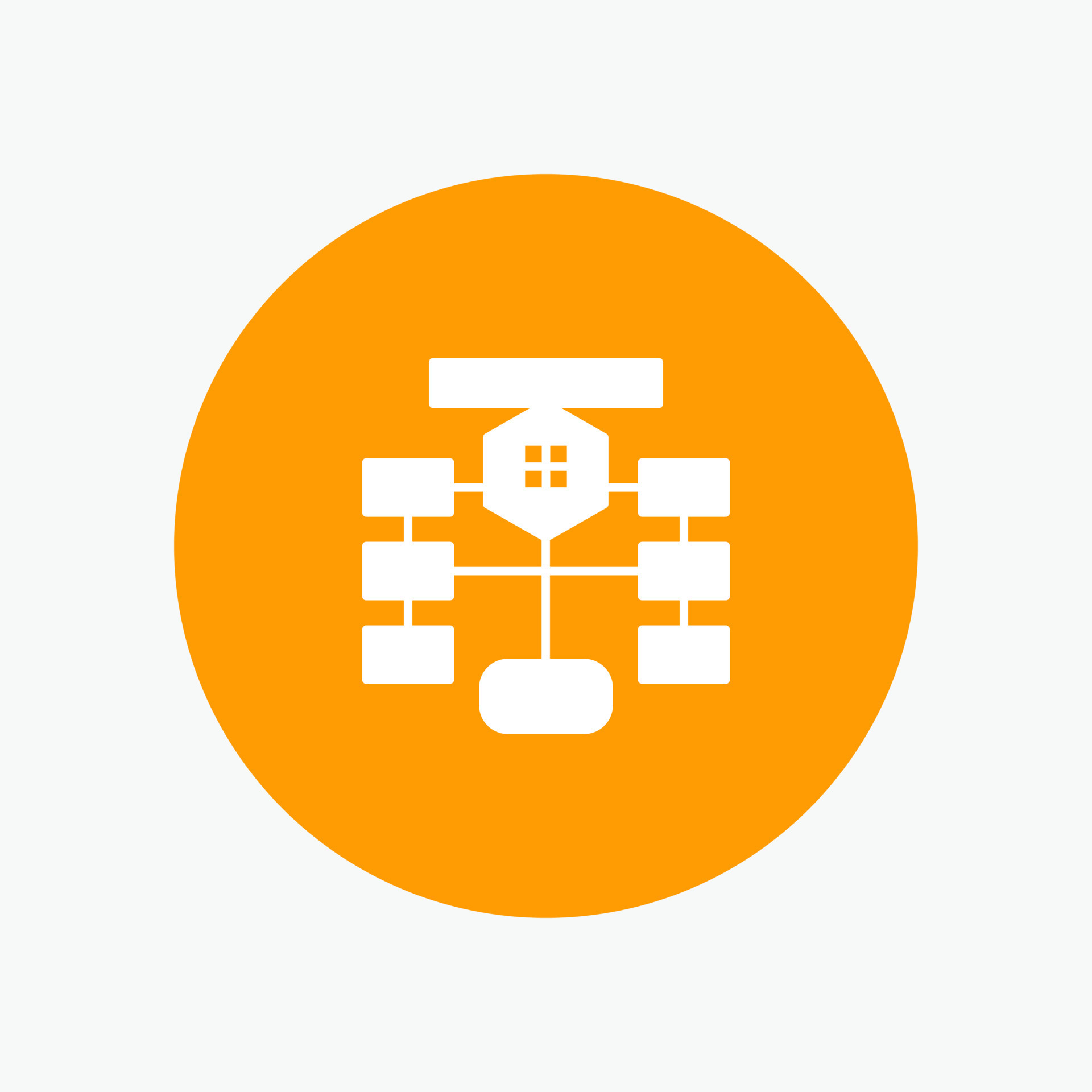 Flowchart Flow Chart Data Database white glyph icon 14886388 Vector Art ...